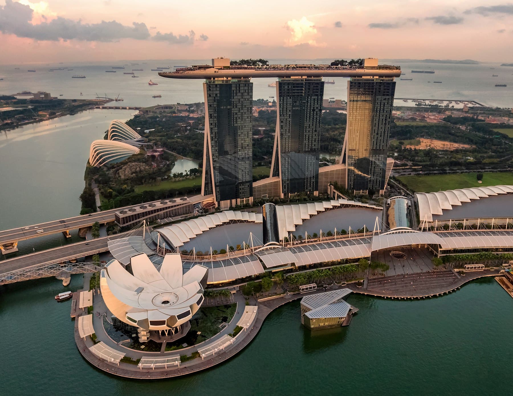 Marina Bay Sands at dusk
